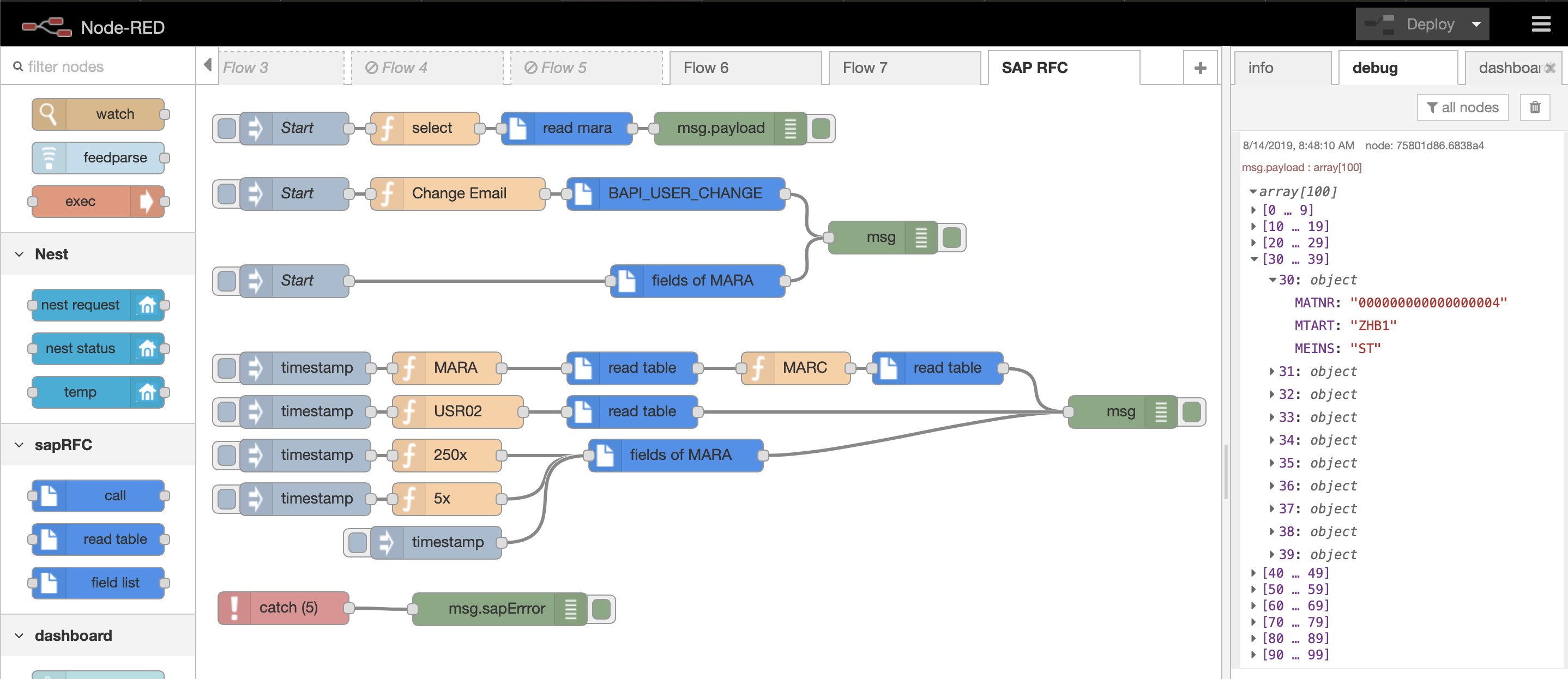 Node Red Check Current Time