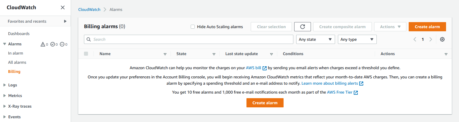 aws cloudwatch billing