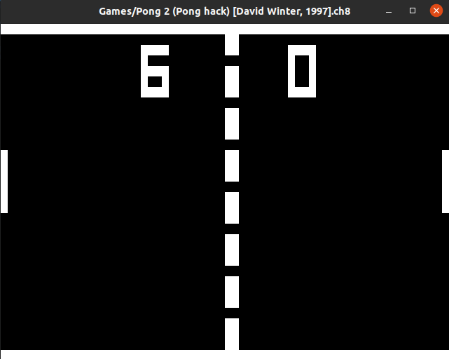 pong on chip-8 emulator